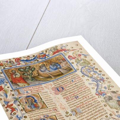 The Calling of Saints Peter and Andrew, Initial D: Saint Andrew, Initial Q: Saint Peter by Master of the Brussels Initials