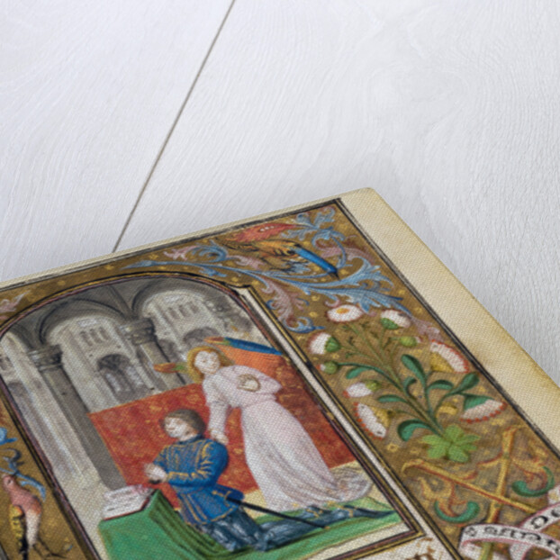 Charles the Bold Presented by an Angel by Lieven van Lathem