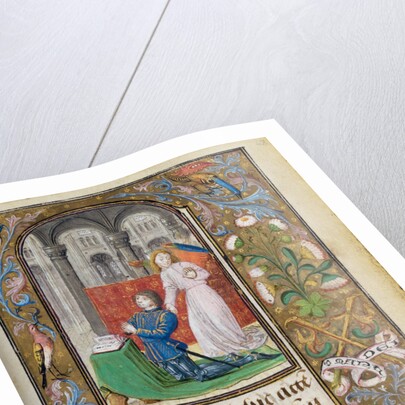 Charles the Bold Presented by an Angel by Lieven van Lathem