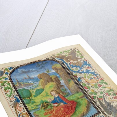 Saint John on Patmos by Lieven van Lathem