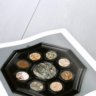 Framed Hardstone Panel by Anonymous