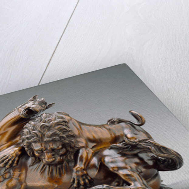 Lion Attacking a Horse and Lion Attacking a Bull by Antonio Susini