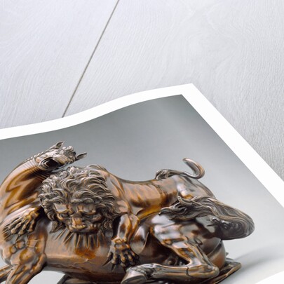 Lion Attacking a Horse and Lion Attacking a Bull by Antonio Susini