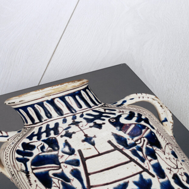 Relief-Blue Jar with Harpies and Birds by Probably Workshop of Piero di Mazzeo