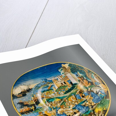 Plate with the Abduction of Helen by Francesco Xanto Avelli