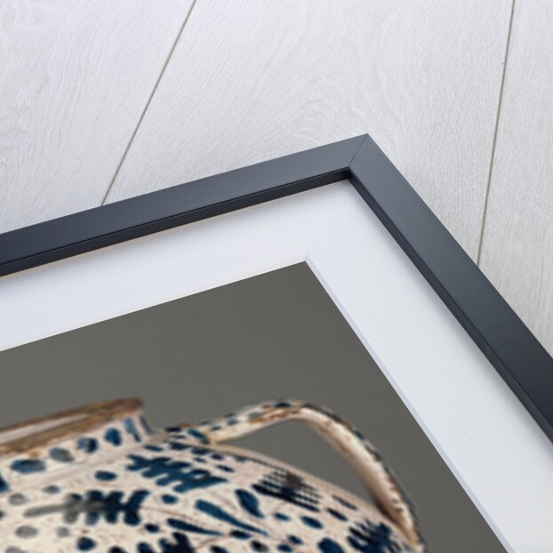 Relief-Blue Jar with Rampant Lions by Anonymous