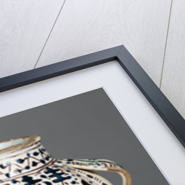 Relief-Blue Jar with Running Boars by Anonymous