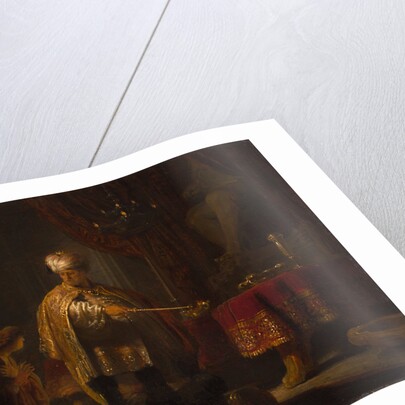 Daniel and Cyrus Before the Idol Bel by Rembrandt Harmensz. van Rijn