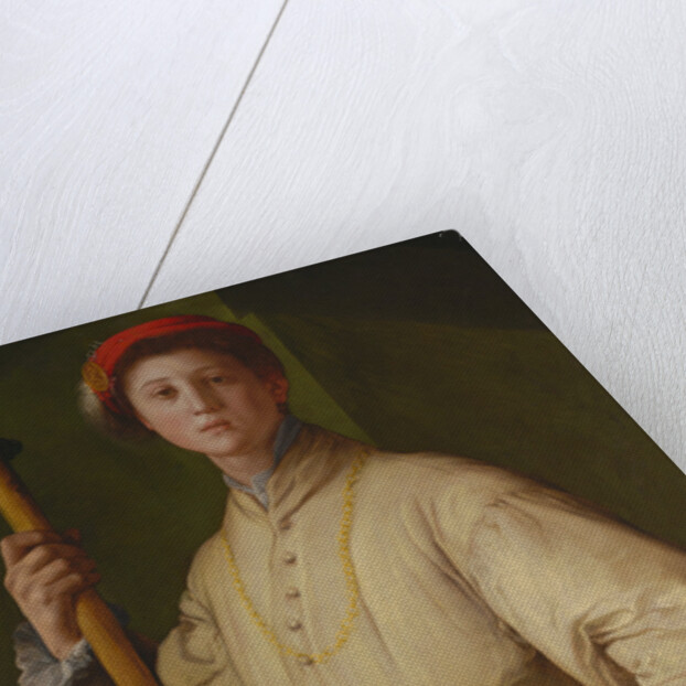 Portrait of a Halberdier (Francesco Guardi?) by Pontormo