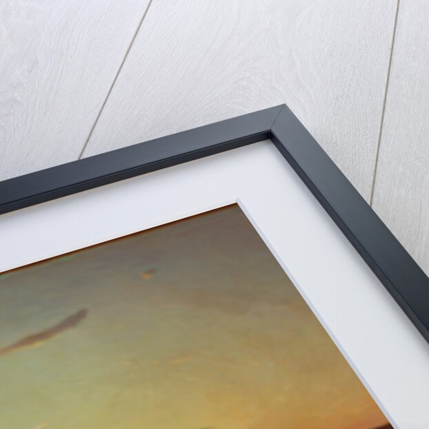 Landscape with Lake and Boatman by Jean-Baptiste-Camille Corot