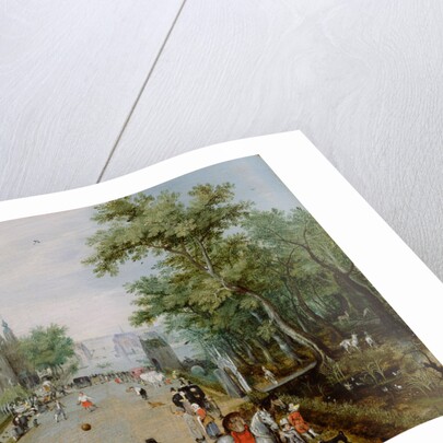 A Jeu de Paume Before a Country Palace by Adriaen van de Venne