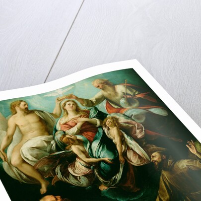 Coronation of the Virgin with Saints Joseph and Francis of Assisi by Giulio Cesare Procaccini