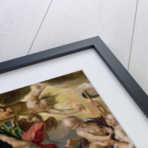 Mars and Venus Surprised by Vulcan by Joachim Anthonisz. Wtewael