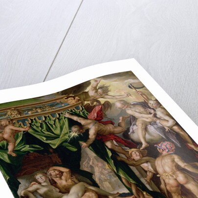 Mars and Venus Surprised by Vulcan by Joachim Anthonisz. Wtewael