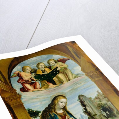Madonna Adoring the Child with Musical Angels by Bernardino Zenale