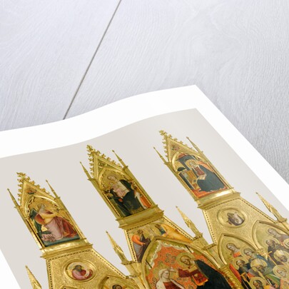 Polyptych with Coronation of the Virgin and Saints by Cenni di Francesco di Ser Cenni