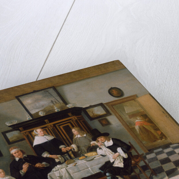 Family Group in an Interior by Quiringh Gerritsz. van Brekelenkam