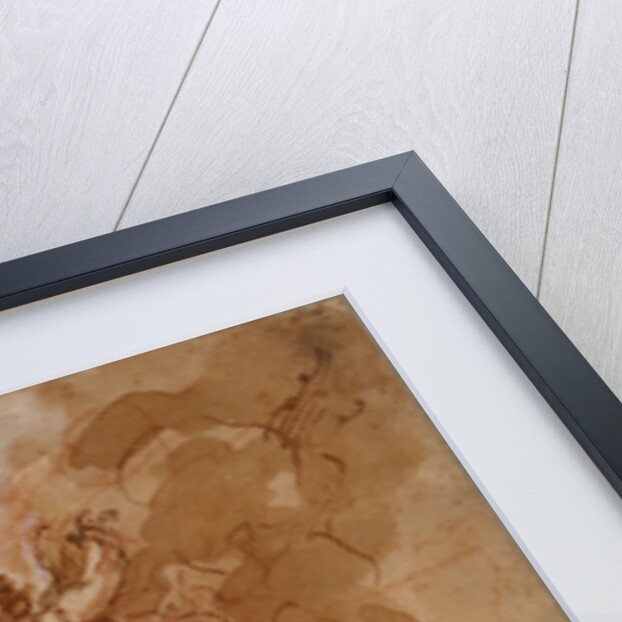 A Female Saint Contemplating a Crucifix by Giovanni Antonio Guardi