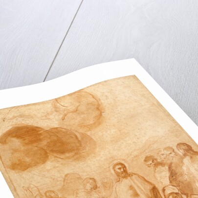 Christ's Command to St. Peter, Feed My Sheep! (Pasce Oves Mea) by Andrea Sacchi