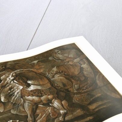 Tullia about to Ride over the Body of Her Father in Her Chariot by Giuseppe Cades