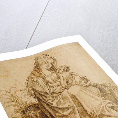 The Virgin and Child on a Grassy Bench by Anonymous