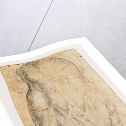 Study of a man's right hand (recto), Studies of four heads and of a nude figure seen from the rear (verso) by Agnolo Bronzino