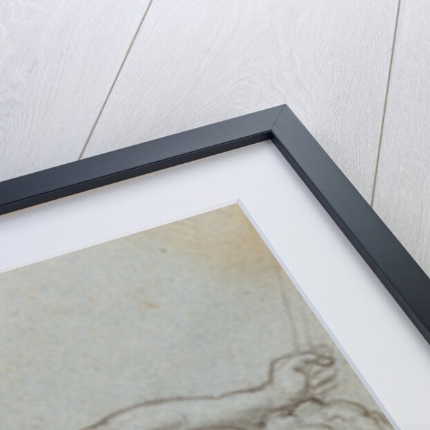 Kneeling Figure (recto), Reclining Figure (verso) by Agostino Carracci