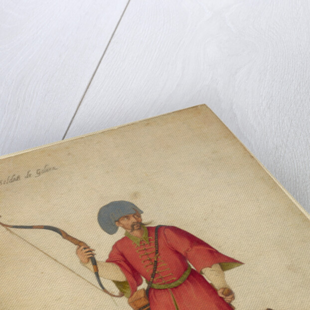 An Azappo Archer with a Cheetah by Jacopo Ligozzi