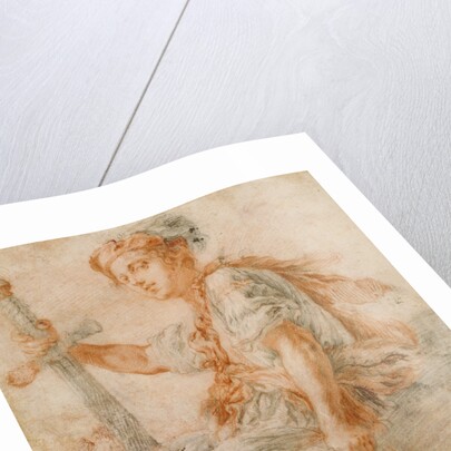 David with the Head of Goliath (recto), Two Studies, one of a Woman (verso) by Domenico Fetti