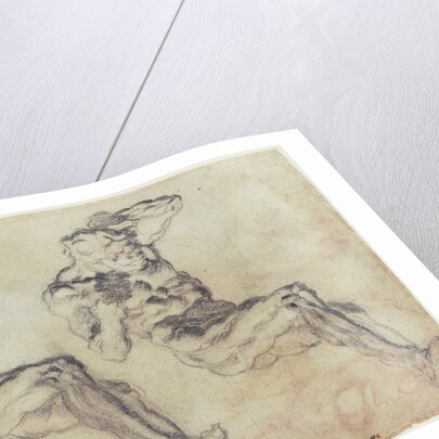 Studies of a Statuette of Atlas (recto), Studies of a Statuette of Atlas and a Figure Praying (verso) by Jacopo Tintoretto