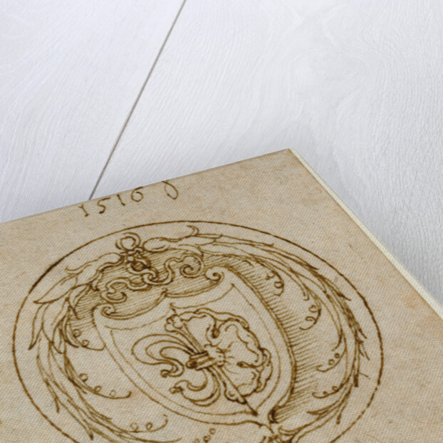 Design for an Ornament or Signet Ring with the Arms of Lazarus Spengler by Albrecht Dürer