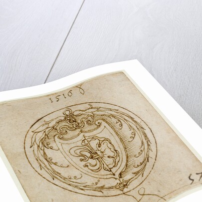 Design for an Ornament or Signet Ring with the Arms of Lazarus Spengler by Albrecht Dürer