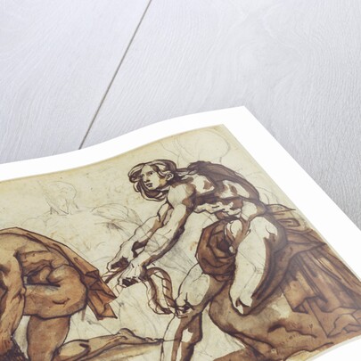 Classical Nudes (recto), Classical Statuary (verso) by Théodore Géricault