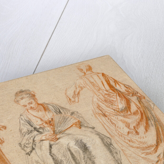 Studies of Three Women by Jean-Antoine Watteau