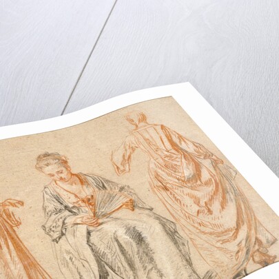 Studies of Three Women by Jean-Antoine Watteau