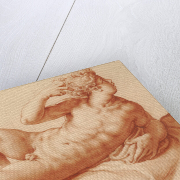 Reclining Male Nude by Francesco Salviati