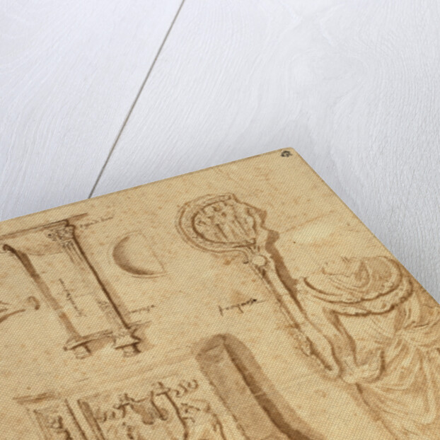 Studies of Antiquities (recto), Studies of Antiquities (verso); Nicolas Poussin by Anonymous