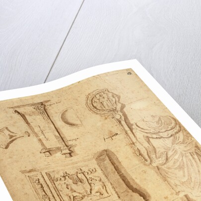 Studies of Antiquities (recto), Studies of Antiquities (verso); Nicolas Poussin by Anonymous