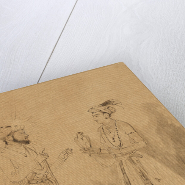 Shah Jahan and Dara Shikoh by Rembrandt Harmensz. van Rijn