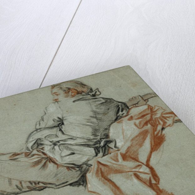 Reclining Male Figure by François Boucher