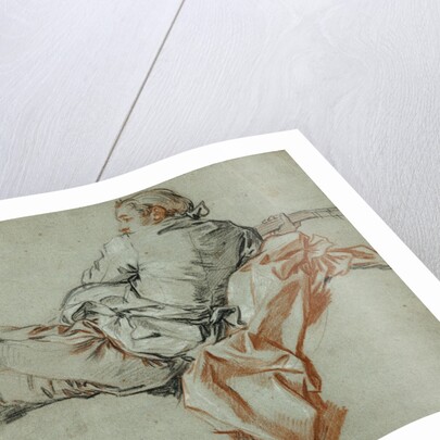 Reclining Male Figure by François Boucher