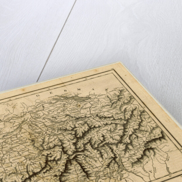 Map of Switzerland, 1819 by J. Mawman