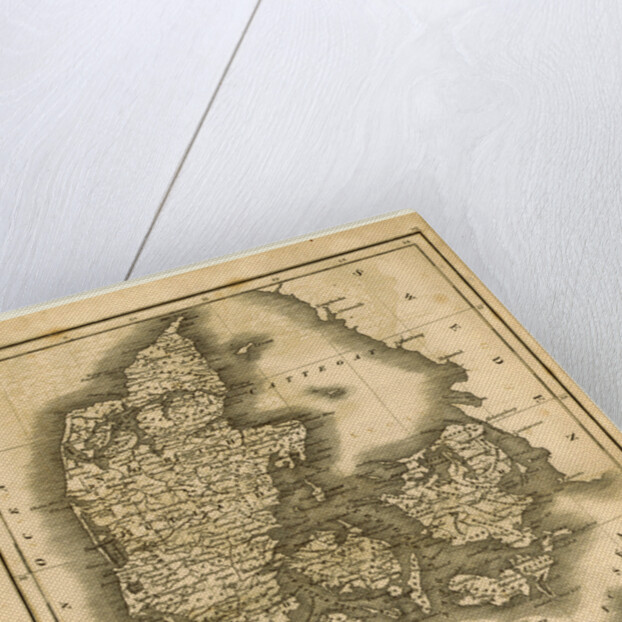 Map of Denmark, 1819, by J. Mawman