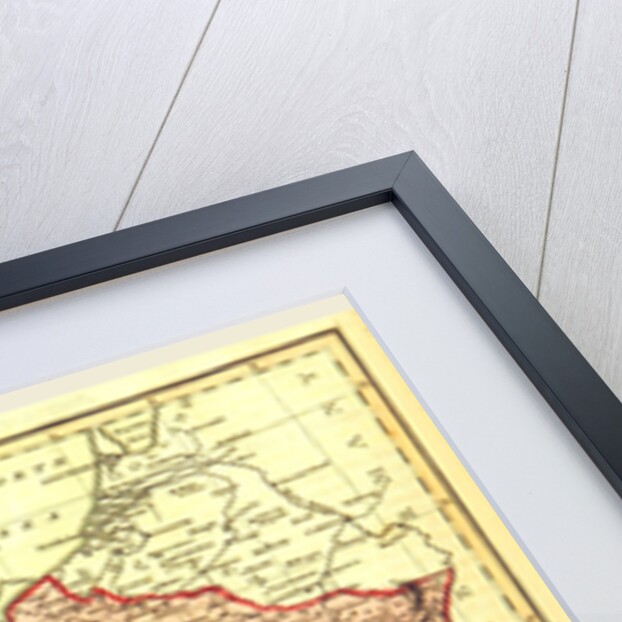 Map of France according to the treaty of Paris in 1814 by Anonymous