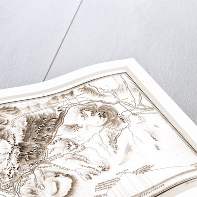 Map of the Road of the Simplon between 1800 and 1807, Switzerland by Anonymous