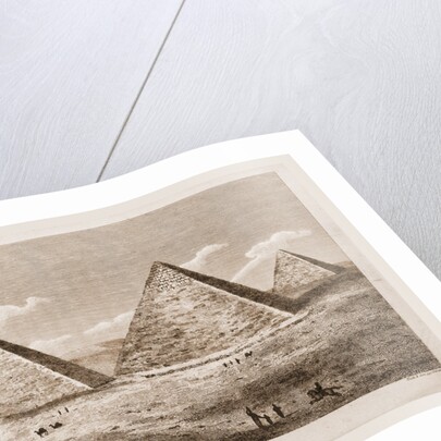 North view of the Pyramids of Djizeh, 1817, Egypt by Anonymous