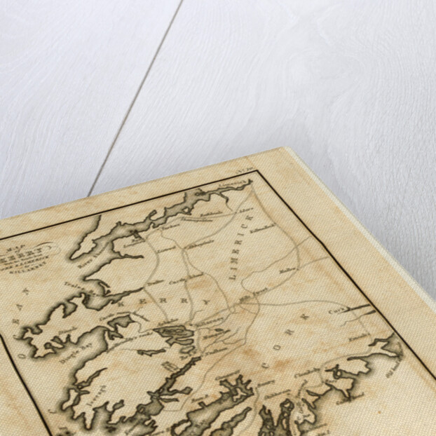 Map of Kerry, Killarney and the surrounding scenery, Ireland by Anonymous