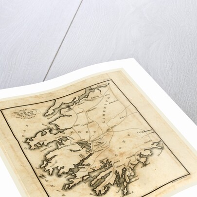 Map of Kerry, Killarney and the surrounding scenery, Ireland by Anonymous