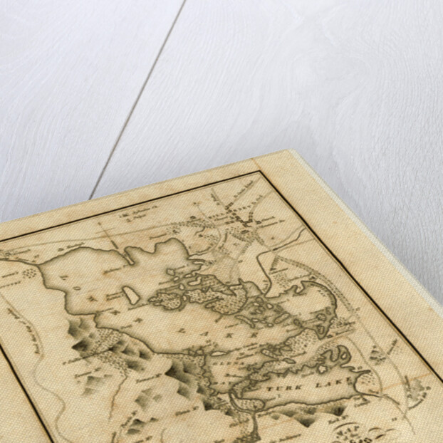 Killarney and the surrounding scenery, map of the lakes, 19th century, County Kerry, southwestern Ireland by Anonymous