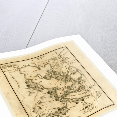 Killarney and the surrounding scenery, map of the lakes, 19th century, County Kerry, southwestern Ireland by Anonymous